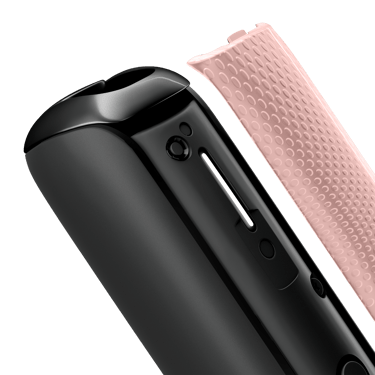 Cihazdan ayrılmış Rose Gold Genişləndirilmiş Naxış Ploom Aura ön panelinin yaxın plan görüntüsü
