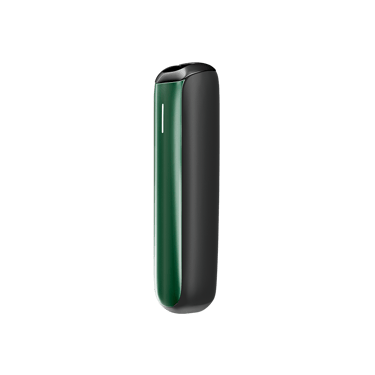 Amazon Green rəngli Ploom Aura ön panel aksesuarının yandan görüntüsü