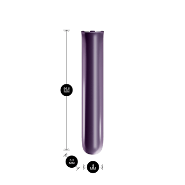 Məhsul ölçüləri ilə göstərilən Ploom AURA Dəri Ön Panel: hündürlük 9.65 sm x en 3.30 sm və qalınlıq 1.80 smTop of Form