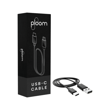 Ploom USB-C charging cable pack with cable close-up