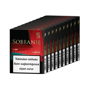 Sobranie Ploom Ruby tütün çubuqları blok