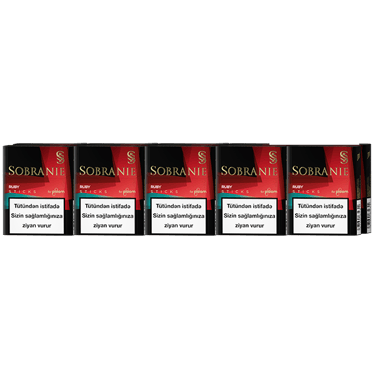 Sobranie Ploom Ruby tütün çubuqları blok