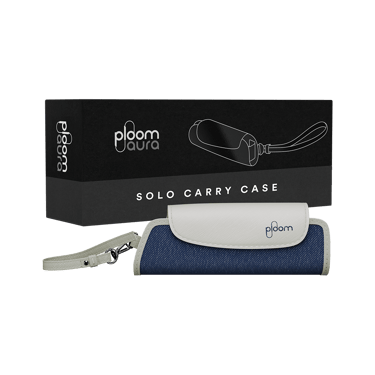 Ploom AURA Solo Daşıma Qabı Denim Dəri Fusion qablaşdırması
