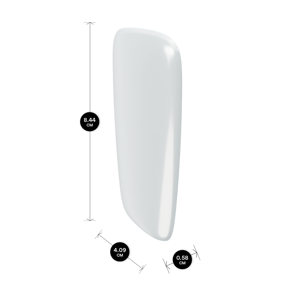 Ploom X Advanced front panel cotton white dimensions