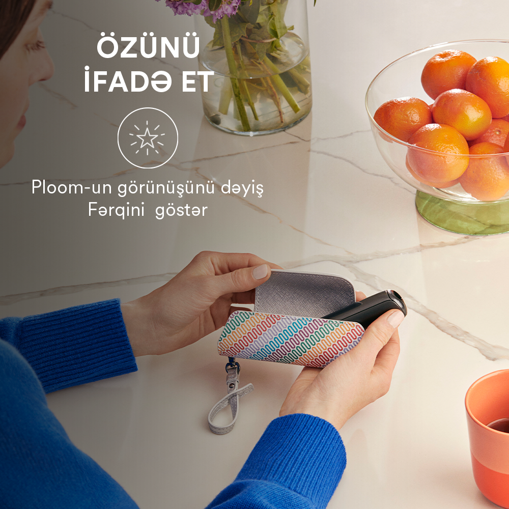 Ploom AURA Solo Daşıma Qabı Denim Dəri Fusion: öz üslubunuzu ifadə edin, Ploom görünüşünüzü dəyişin
