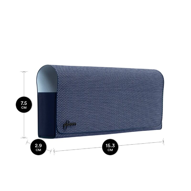 Ploom X Advanced fabric carry case Blue dimensions