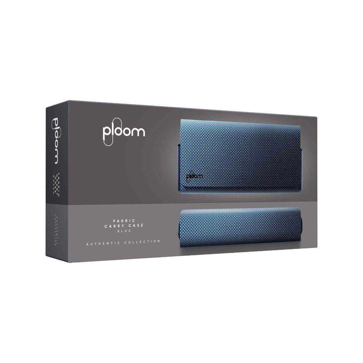 ploom x advanced fabric carry case blue packaging