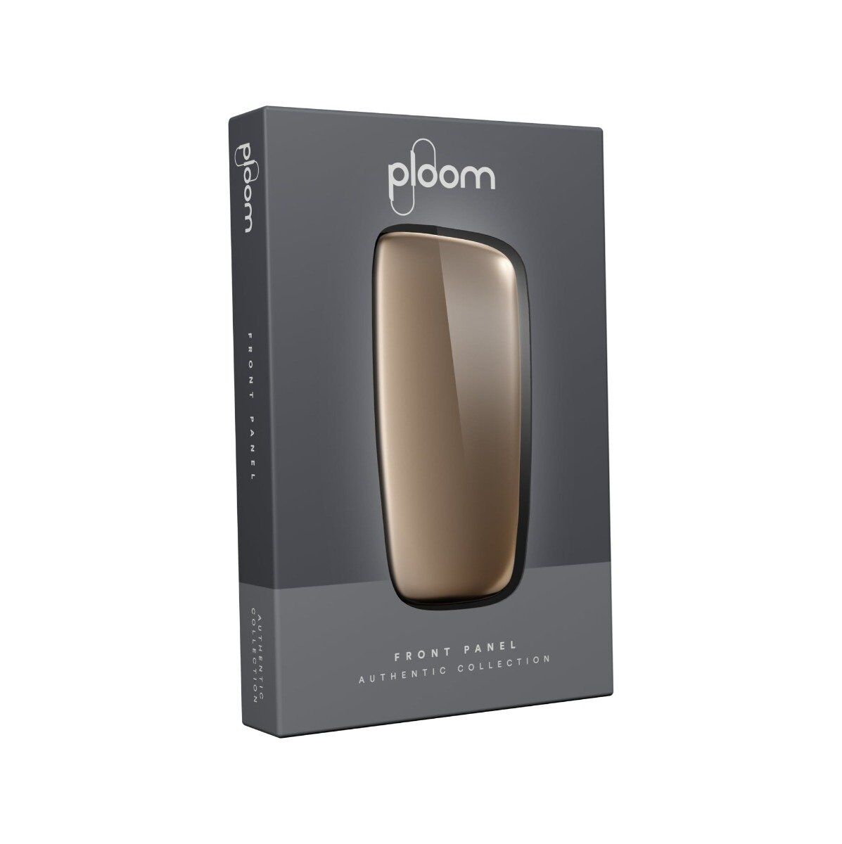Ploom X Advanced front panel gold packaging
