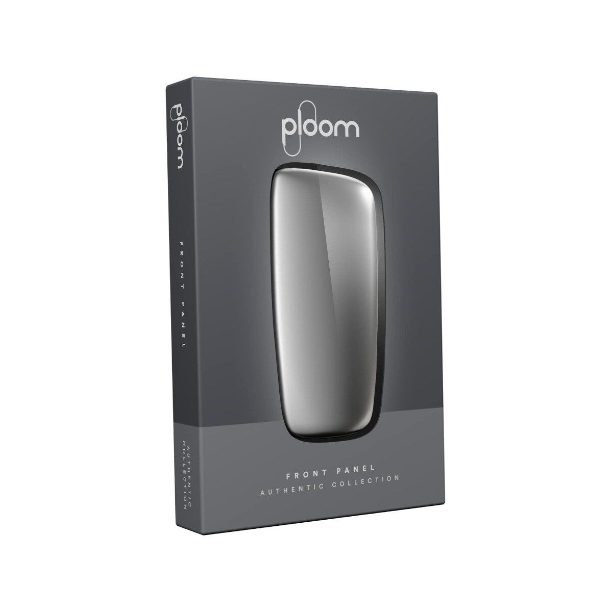 Ploom X Advanced front panel silver packaging
