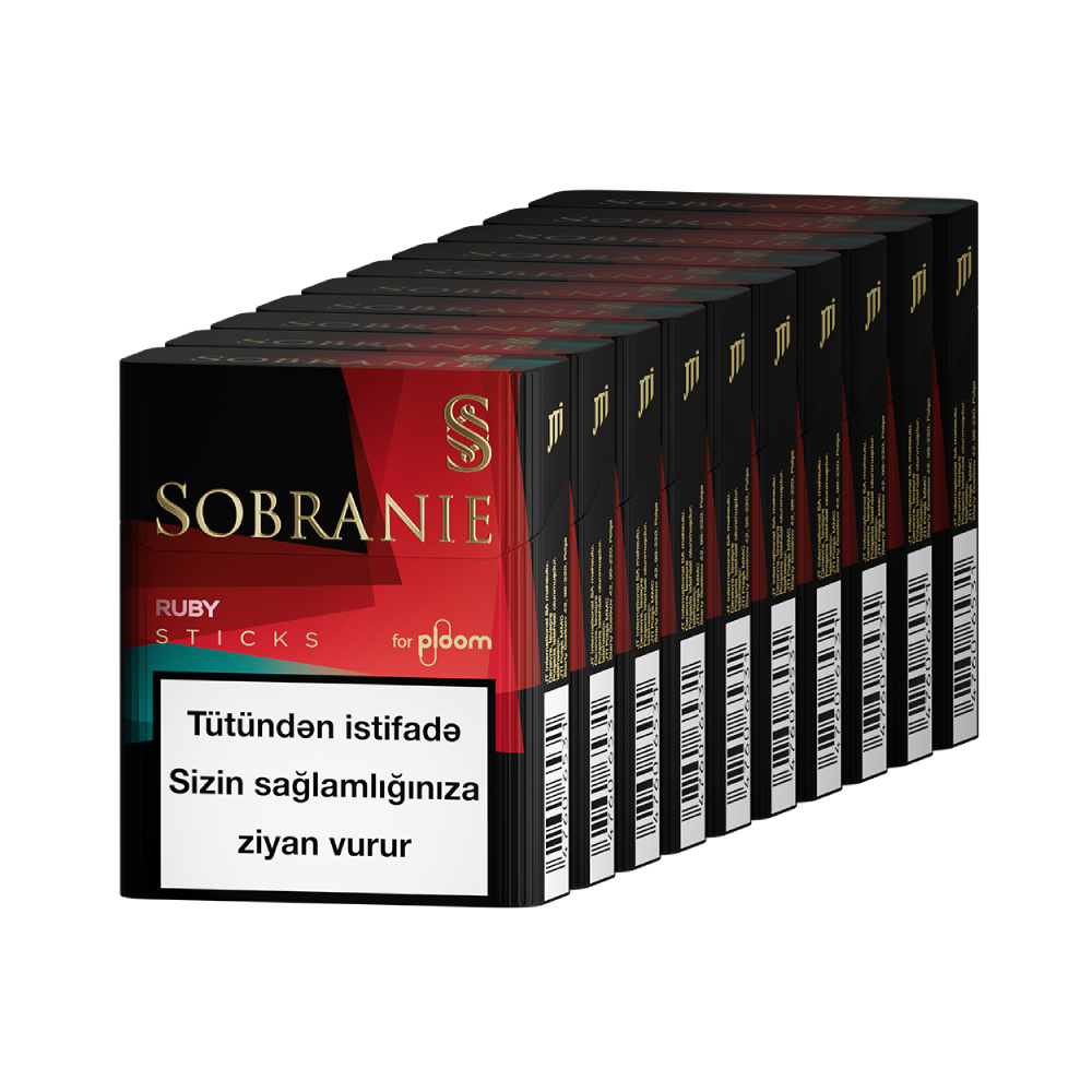 Sobranie Ploom Ruby tütün çubuqları blok
