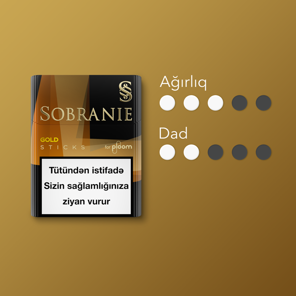 Sobranie Gold sticks for Ploom pack