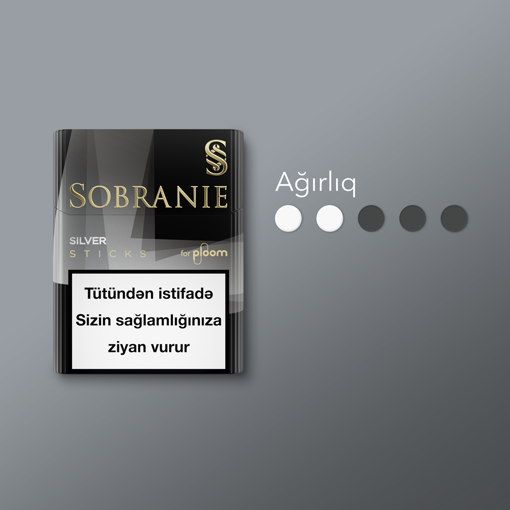 Sobranie Ploom Silver tütün çubuqları blok