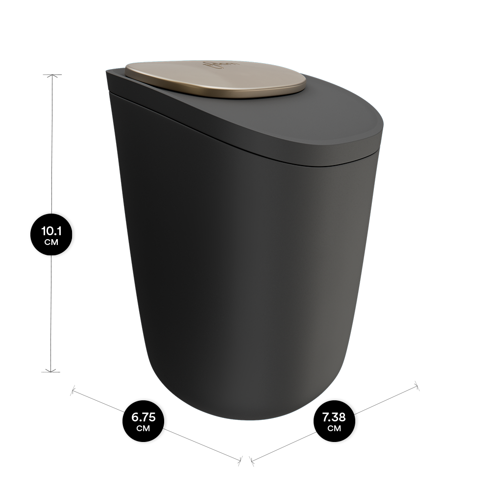 Ploom Large Stick Tray with dimensions: 10.1cm height, 6.7cm width, 7.3cm depth.