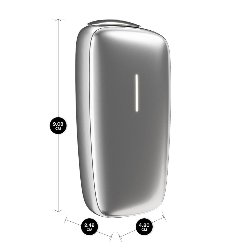 Ploom X Advanced Silver dimensions
