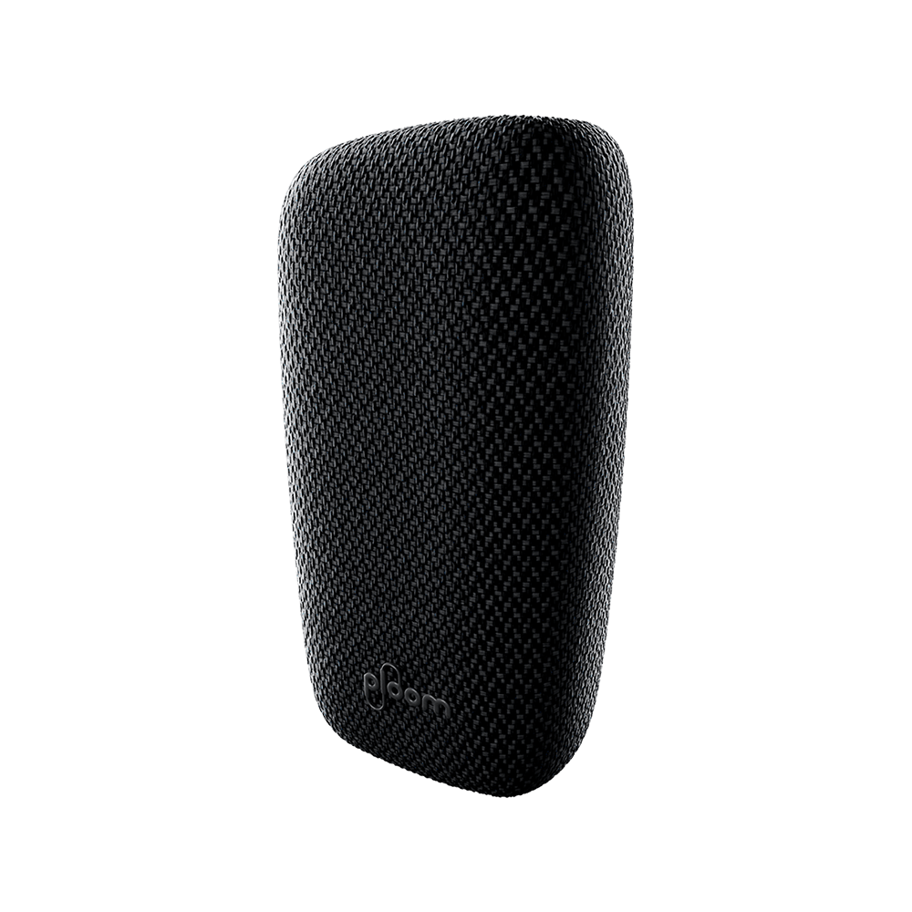 Ploom X Advanced fabric back cover black front view
