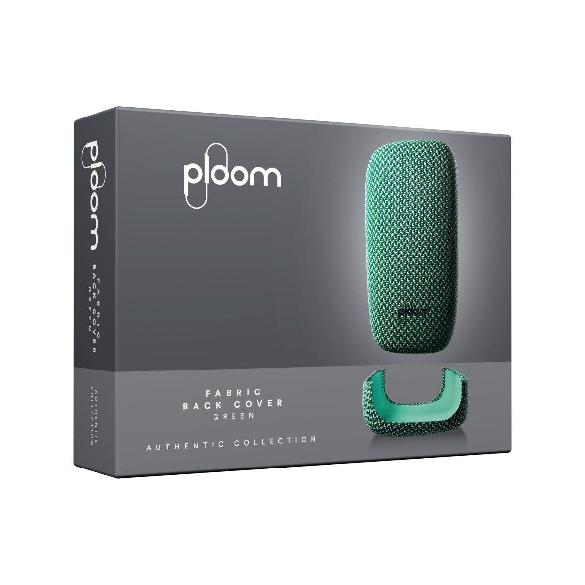 Ploom X Advanced fabric back cover ploom green packaging
