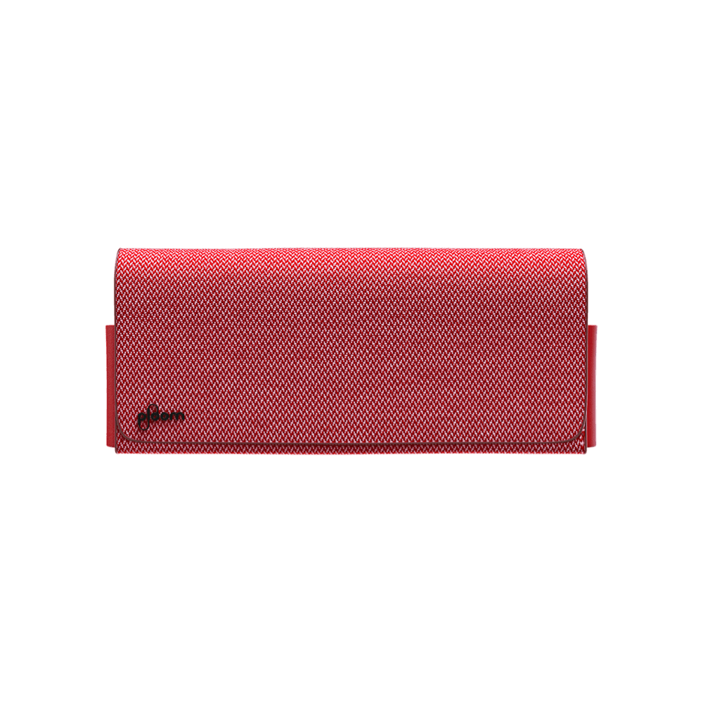Ploom X Advanced fabric carry case red closed front

