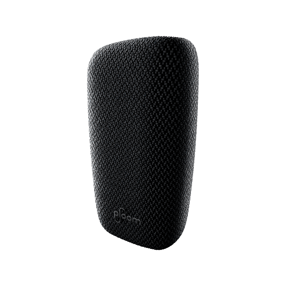 Ploom X Advanced fabric back cover black front view
