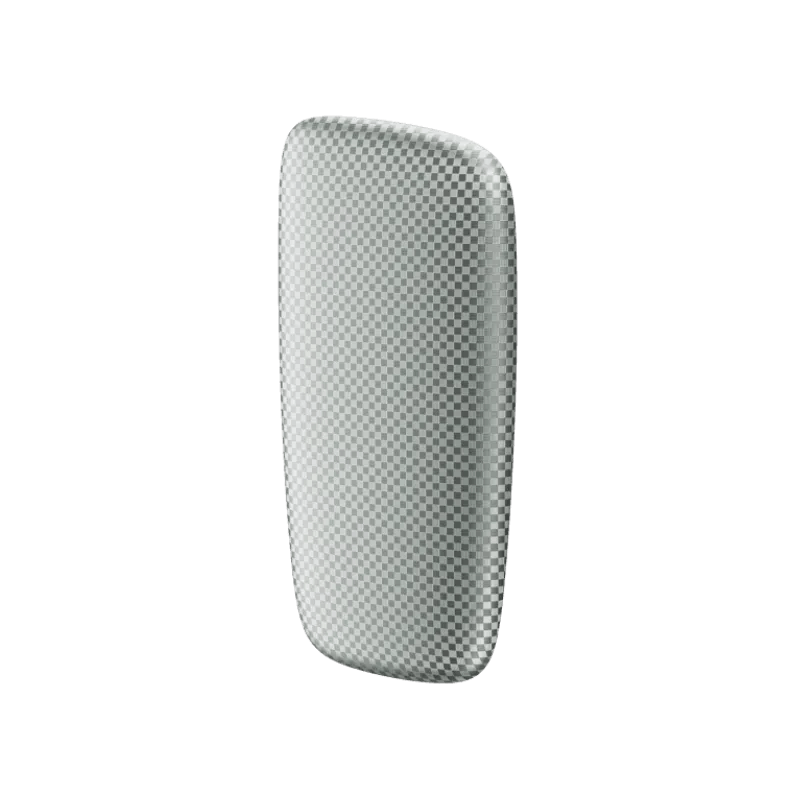Ploom X Advanced Squared Silver ön paneli sağdan görünüş
